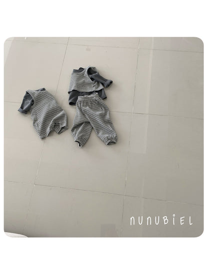 nunubiel bebe stripe suit (3-18m)