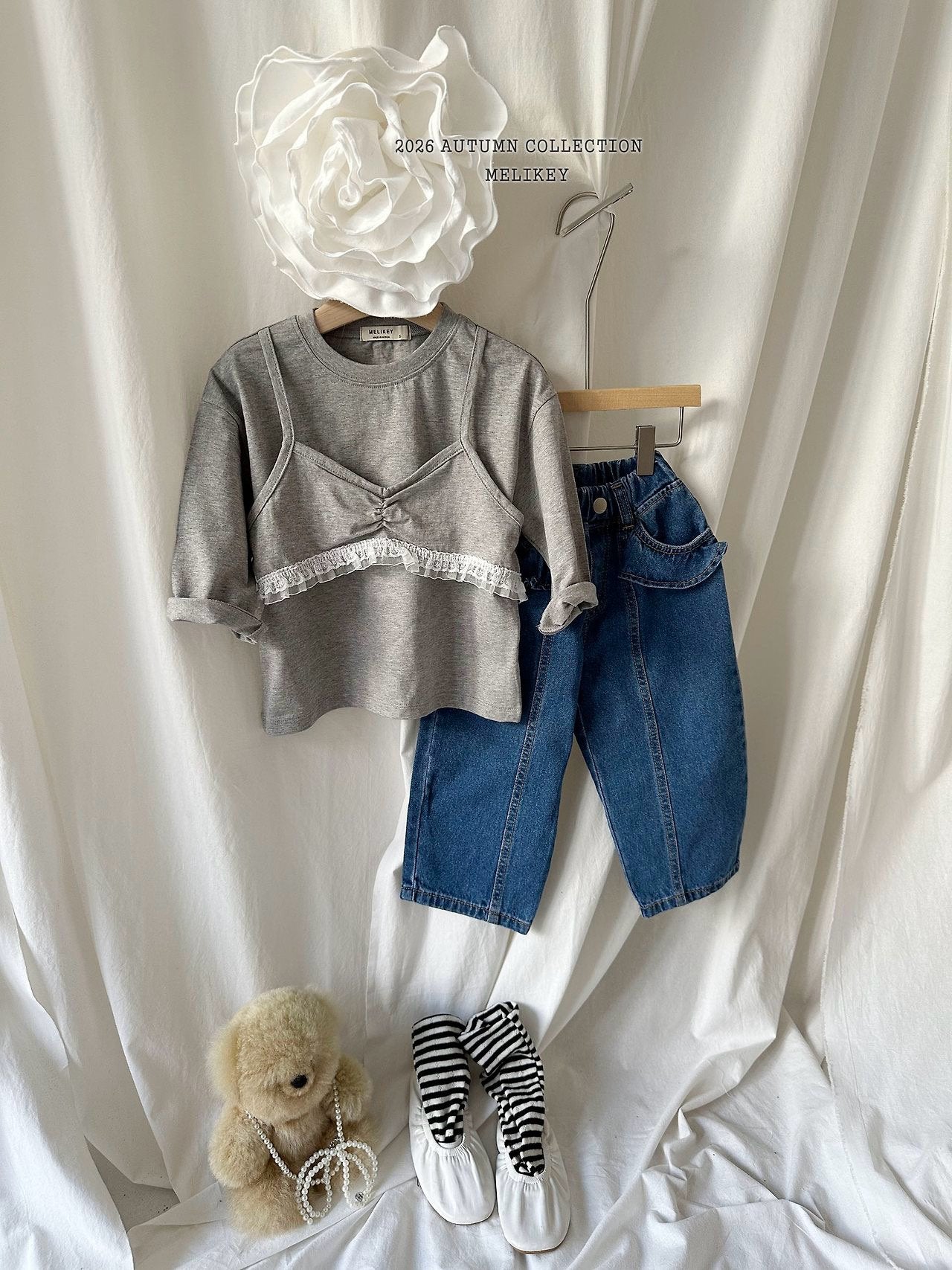 melikey frill cut denim pants (~80-140cm)
