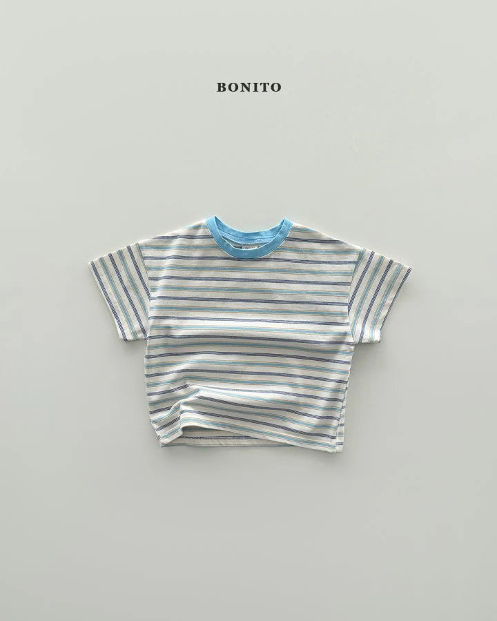 Bonito moa stripe T-shirt  (~80-140cm)