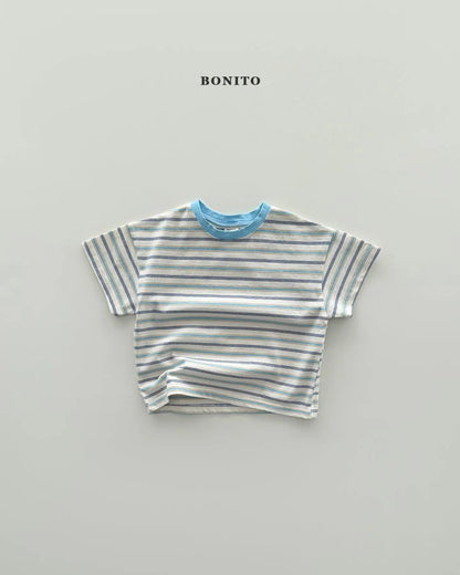 Bonito moa stripe T-shirt  (~80-140cm)