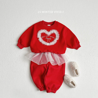 Vivid 蕾絲愛心上衣 (75-135cm)