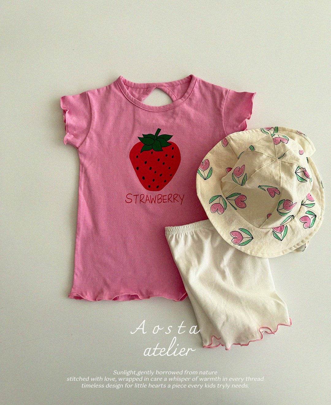 Aosta strawberry dress(70-110cm)