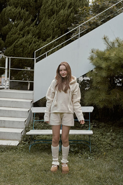 momoann knit hood set(mom)