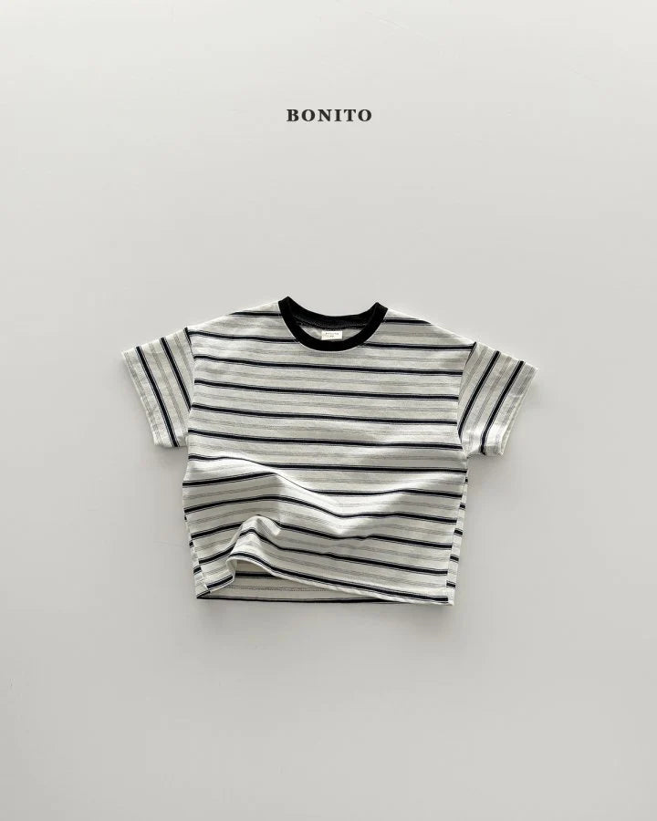 Bonito moa stripe T-shirt  (~80-140cm)
