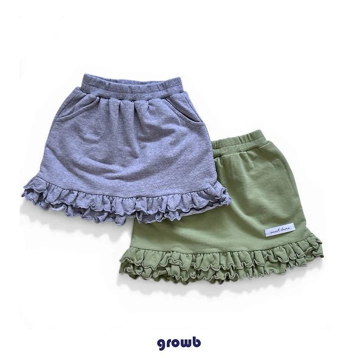 Growb Ruffle Sweat Skirt (90-125cm)
