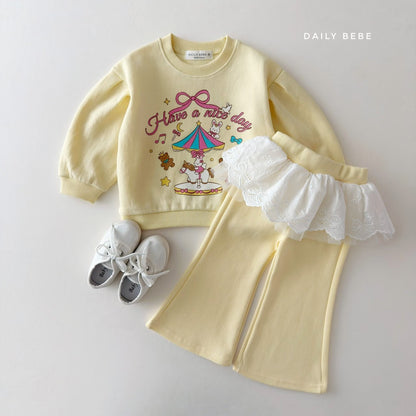 DAILYBEBE lace flare pants (75-145cm)