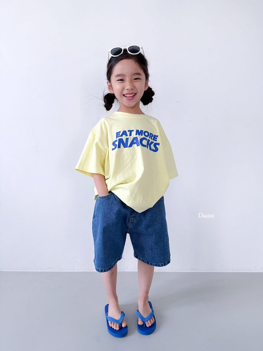 Dsaint eat more snacks tee (80-148cm)