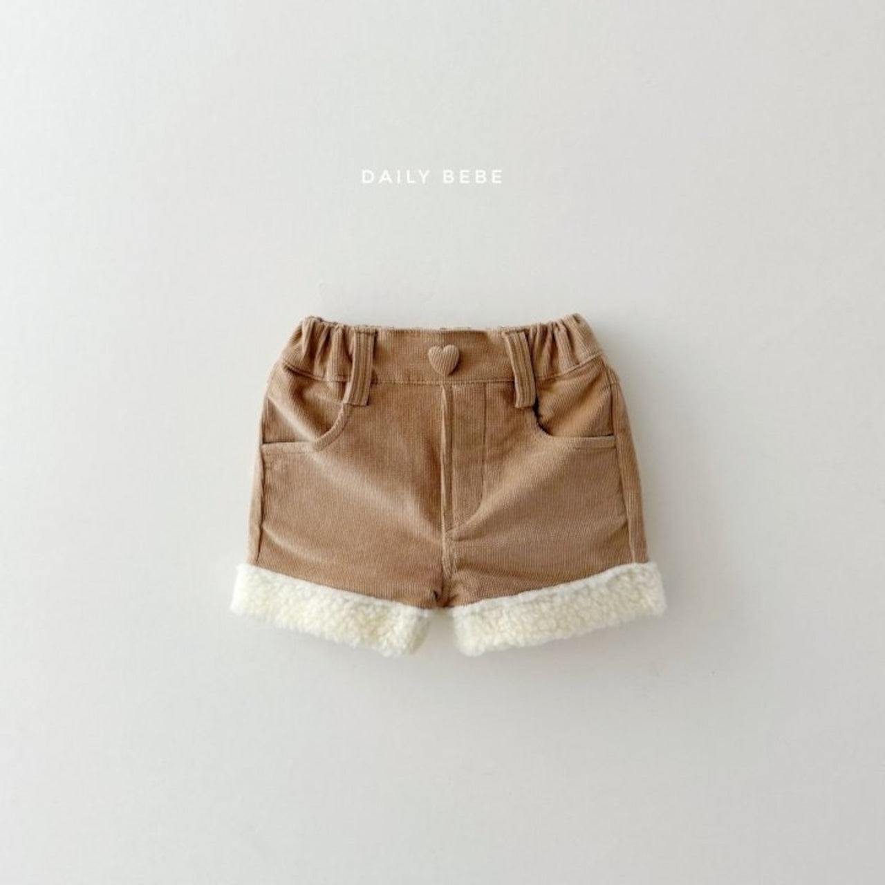 Dailybebe pocket heart short pants (75-140cm)