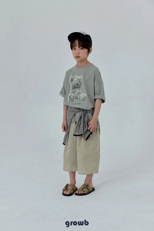 Growb Use Check Pants (90-155cm)