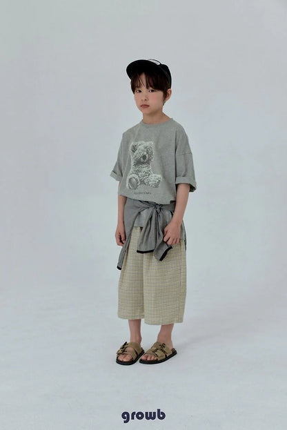 Growb Use Check Pants (90-155cm)