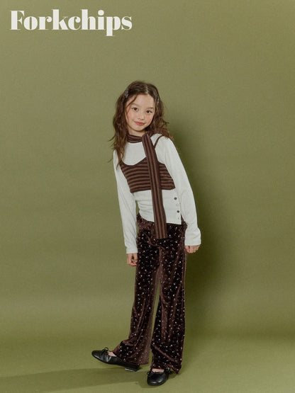 FORKCHIPS bloom velvet pants (95-160cm)