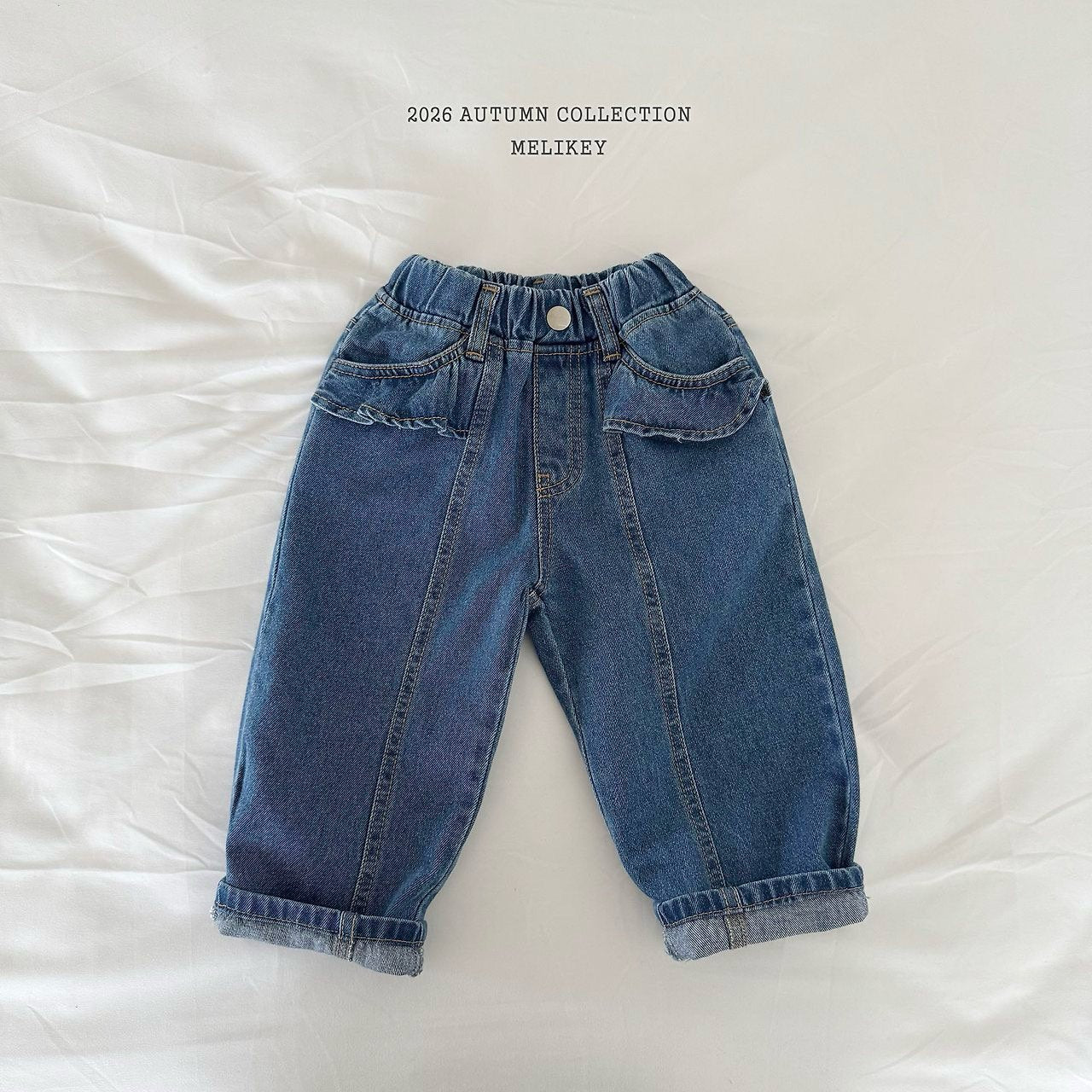 melikey frill cut denim pants (~80-140cm)