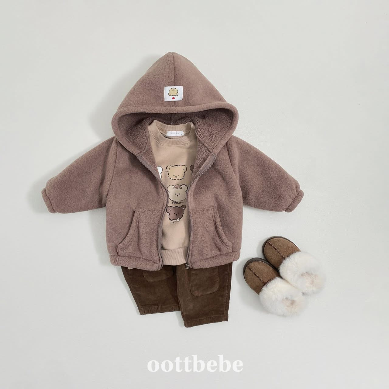 Oottbebe 連帽雲朵拉鍊外套 (75-120cm)
