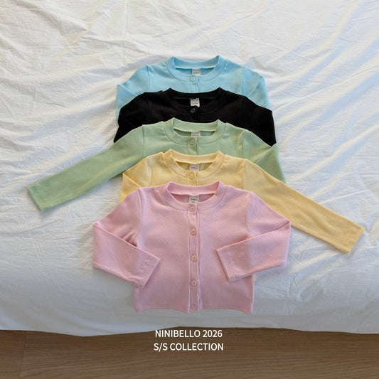 ninibello sugar button cardigan (80–130cm)