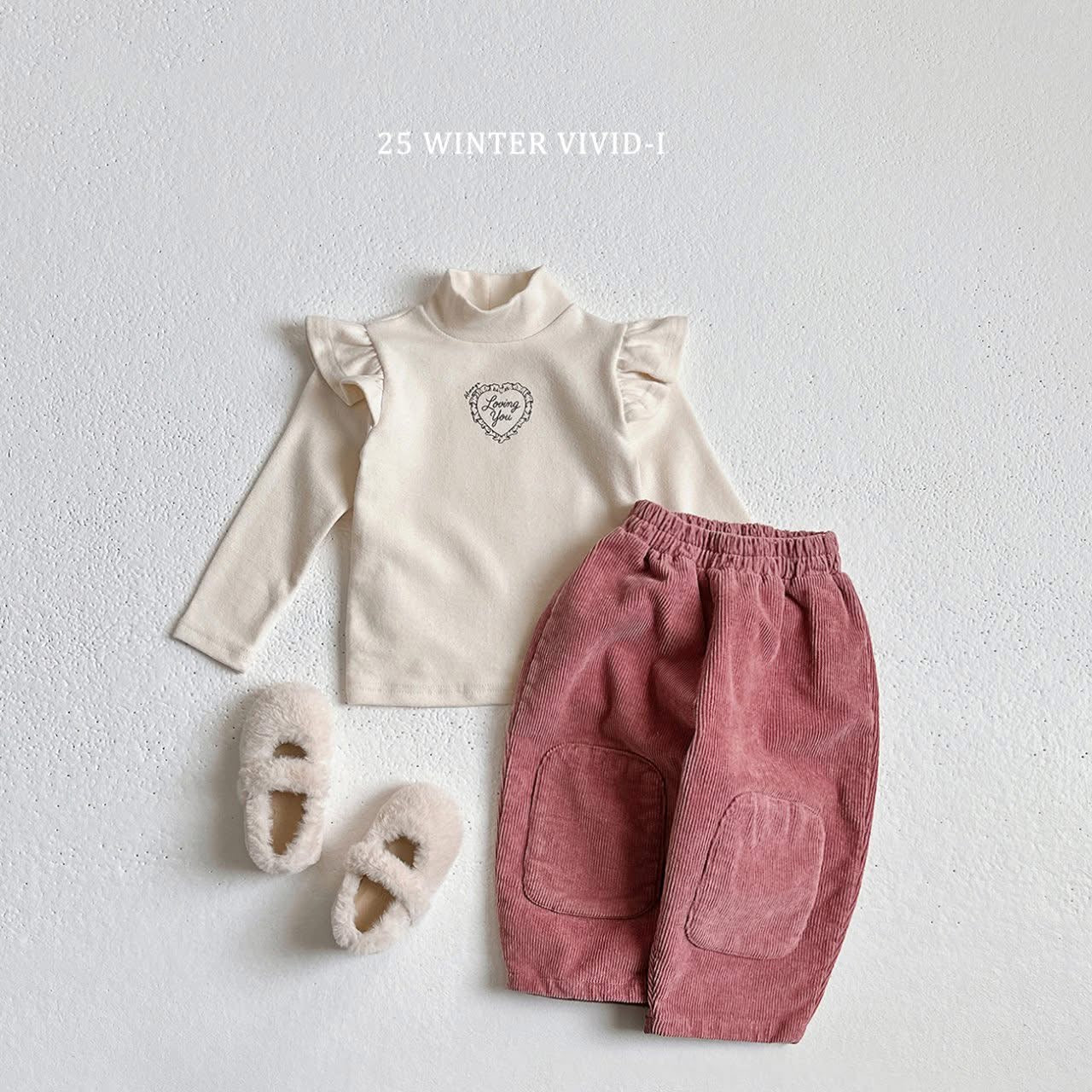 Vivid loving you愛心上衣 (75-135cm)