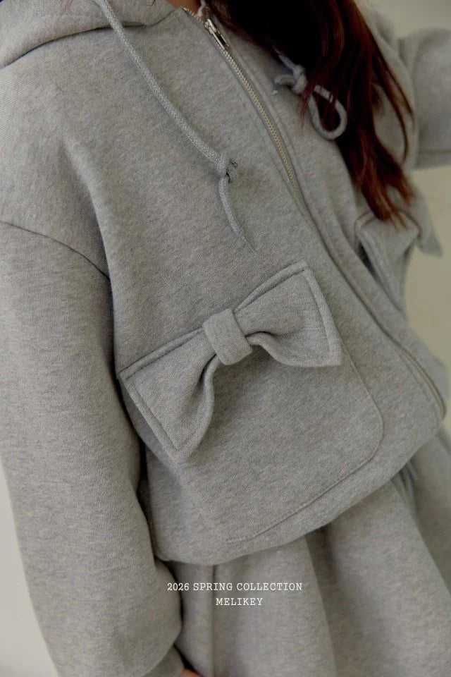 melikey ribbon pocket hoodie (~80-140cm)