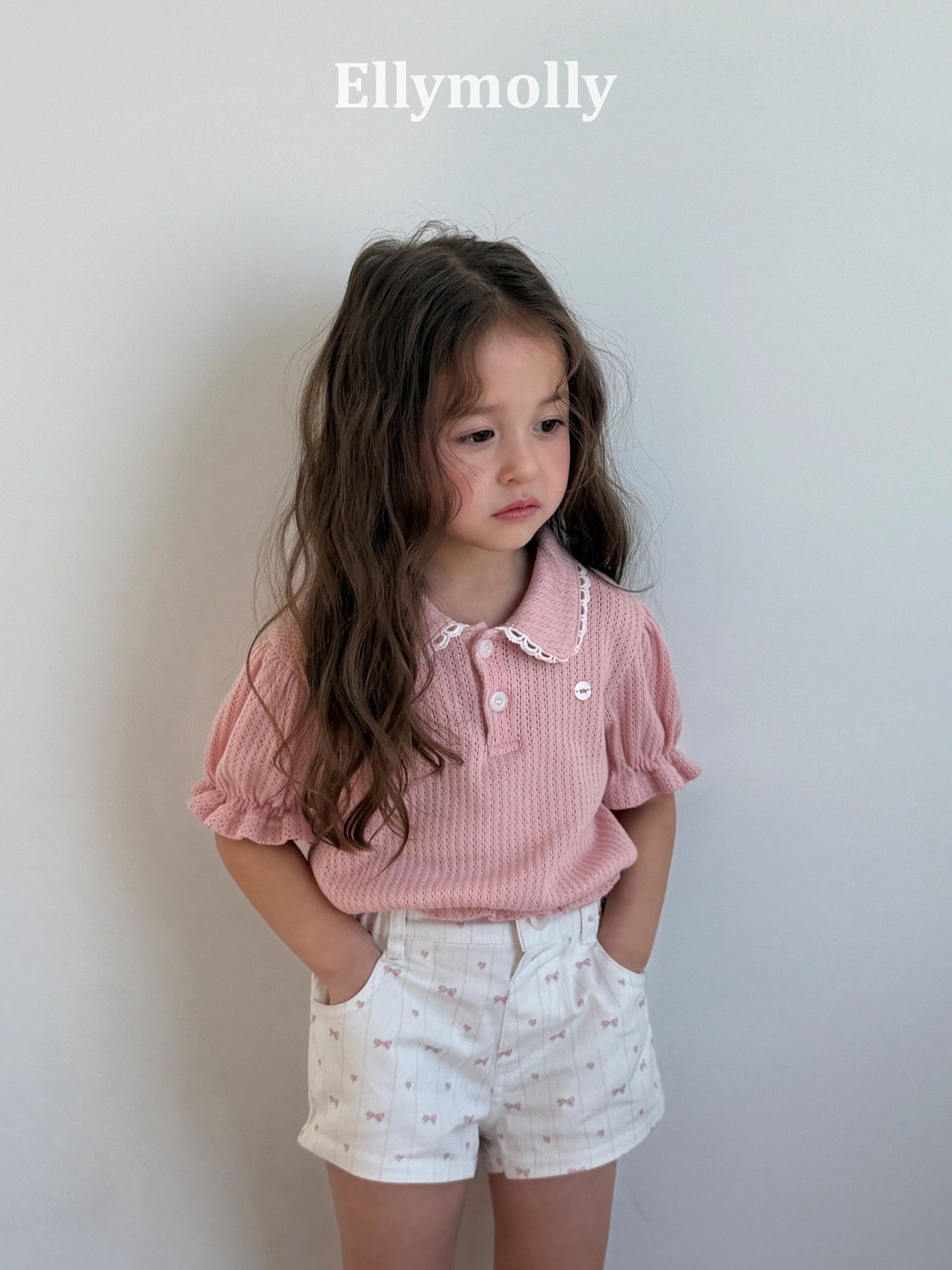 ELLYMOLLY atelier puff collar tee (90-145cm)