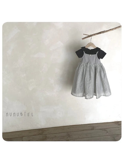 Nunubiel ribbed frill t-shirt (75-120cm)