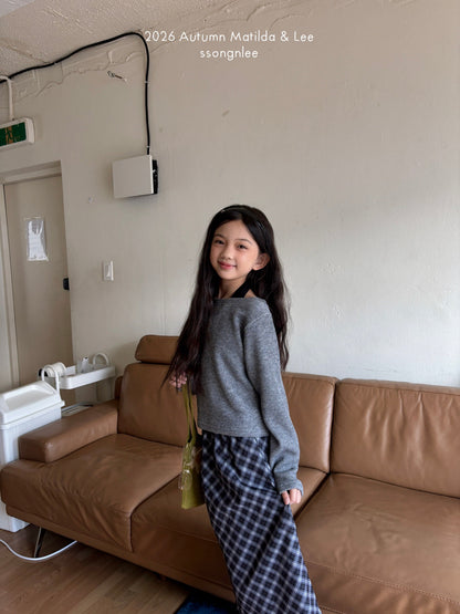 matilda&lee check ribbon skirt (85-165cm)