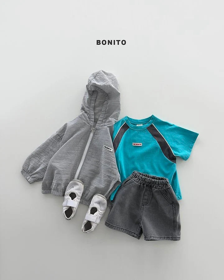 Bonito raglan side color tee (~80-140cm)