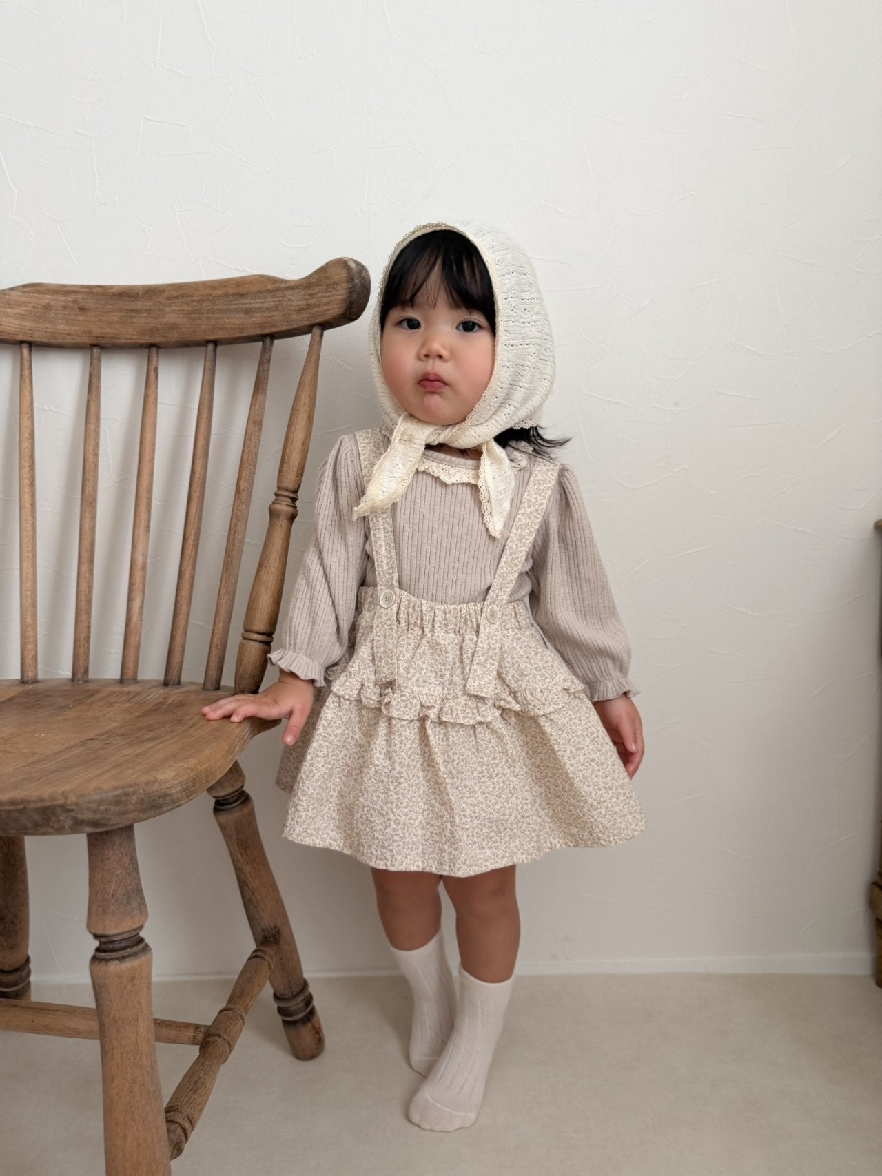 mimi market torsion lace tee (75-90cm)