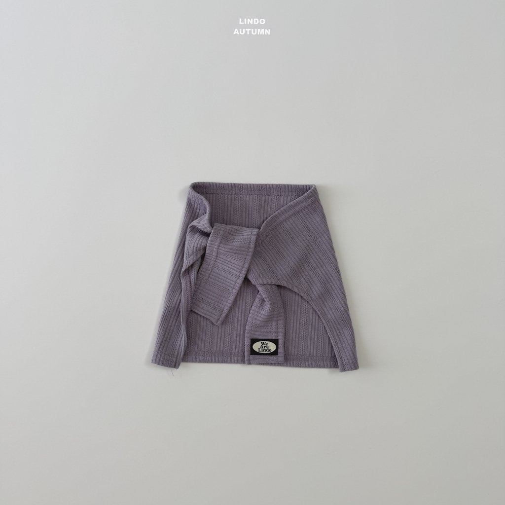 LINDO tie cardigan(rib)