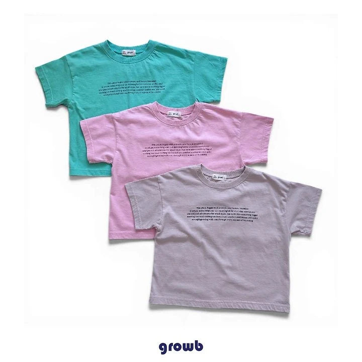 Growb Font Tee (90-155cm)