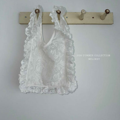 melikey lace frill bag