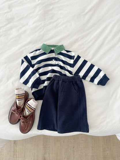 digreen striped collar mtm (85-130cm)