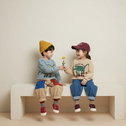 Orangemom TUESDAY HELLO 花豹上衣 (95-140cm)