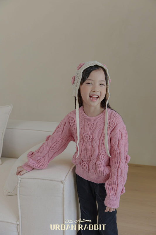 Urban Rabbit 玫瑰針織毛衣 (80-140cm)