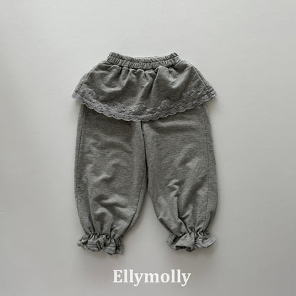 ELLYMOLLY cottage lace jogger pants (90-145cm)