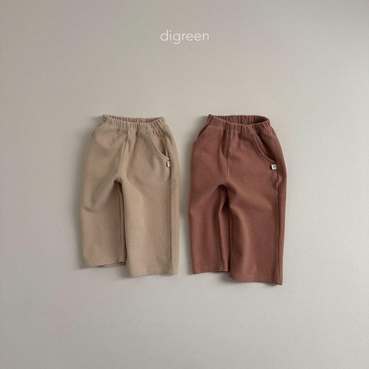 Digreen 休閒素色直筒長褲 (85-130cm)