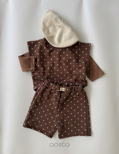 Aosta dot tongtong vest (~70-115cm)
