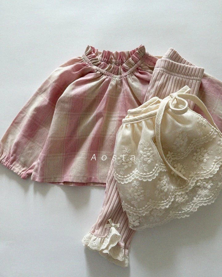 Aosta Le Check Blouse (70-110cm)