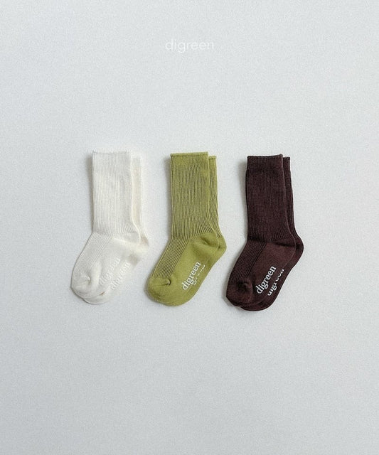 digreen olive socks set (12-23cm)
