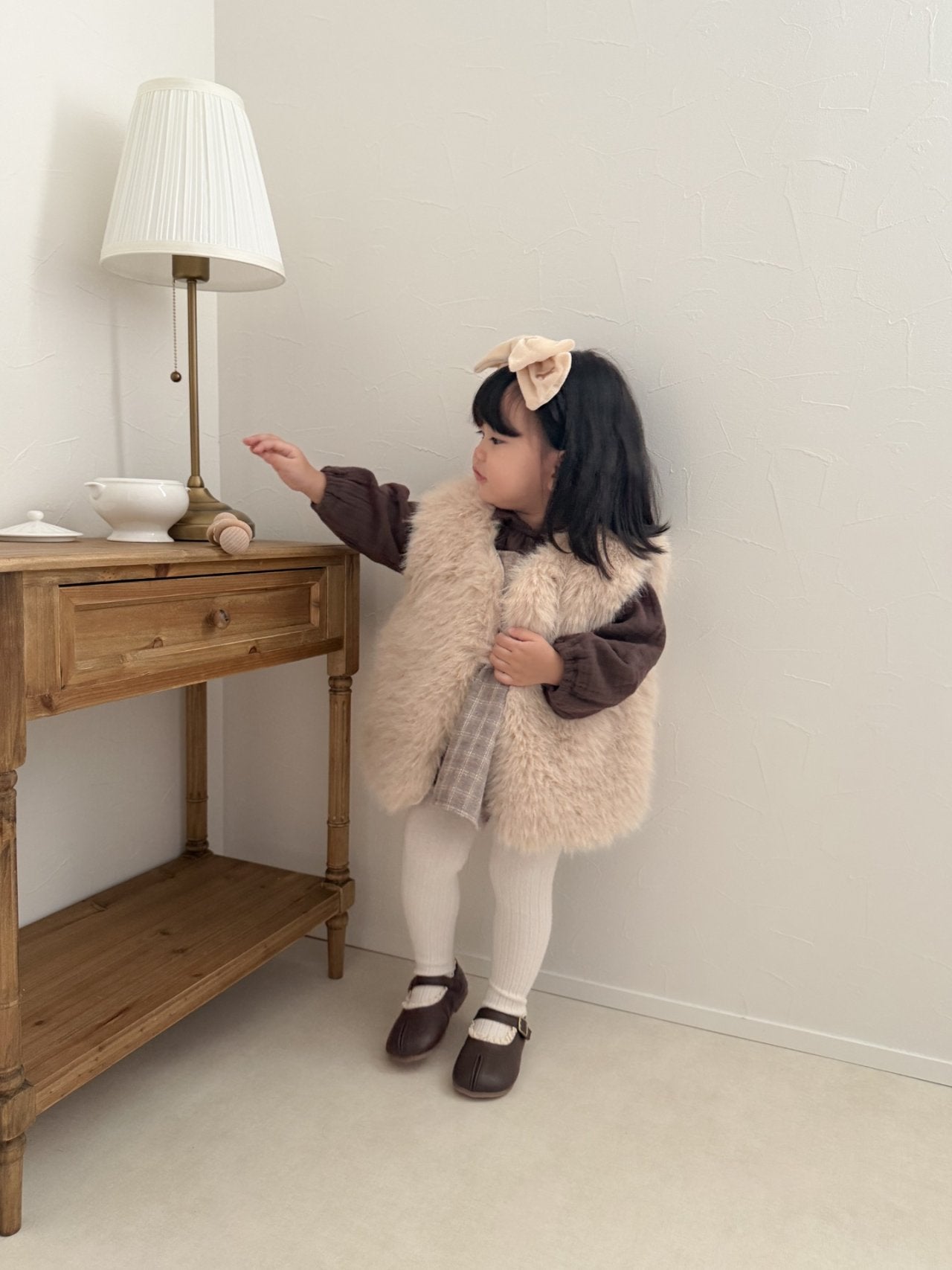 mimi market fur vest (70-85cm)