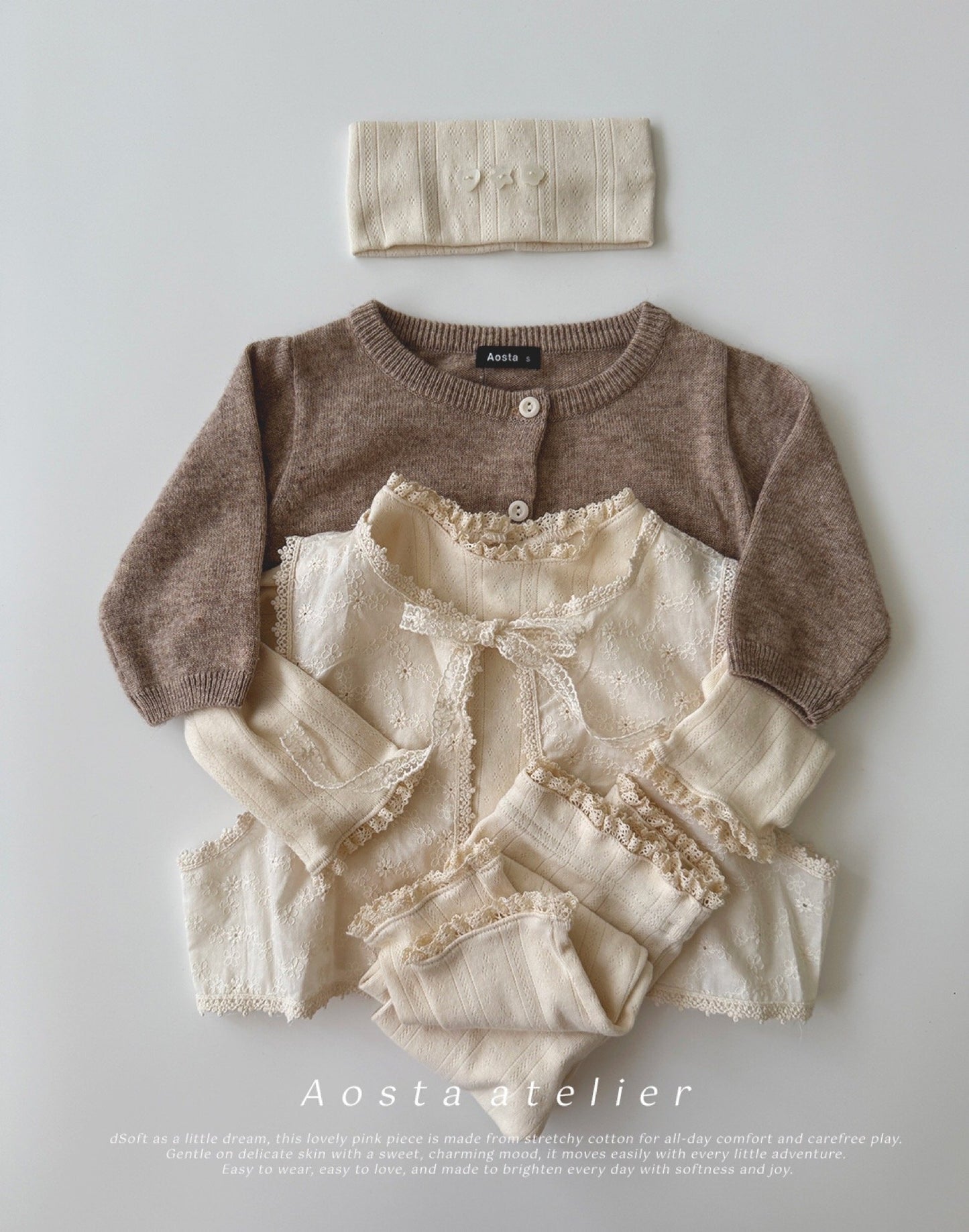 Aosta lace open vest
