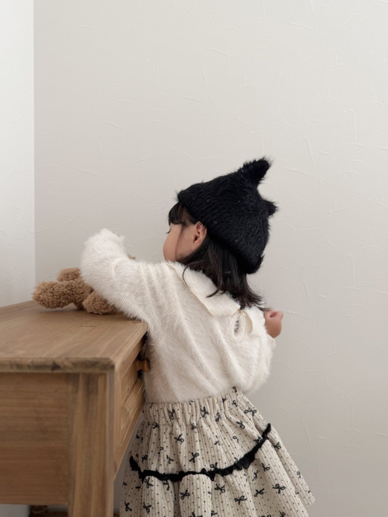 mimi market angora collar tee (70-85cm)