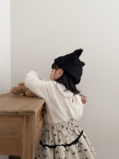 mimi market angora collar tee (70-85cm)