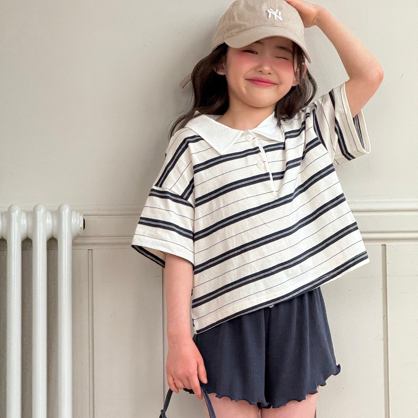 ninibello pocky collar tee (80-130cm)