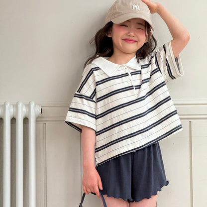 ninibello pocky collar tee (80-130cm)