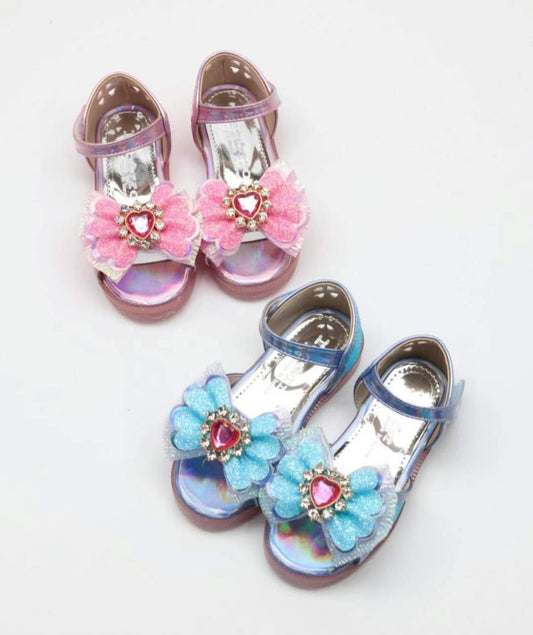LED粉色愛心鑽石涼鞋 (15-19cm)