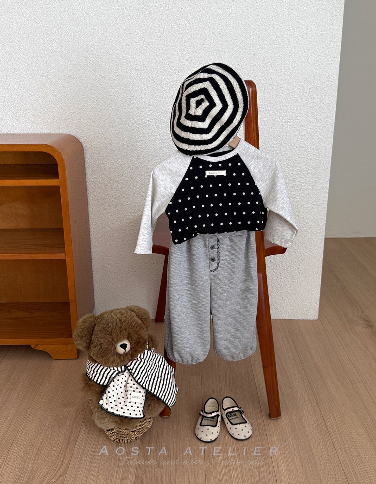 Aosta dot raglan t (~70-115cm)