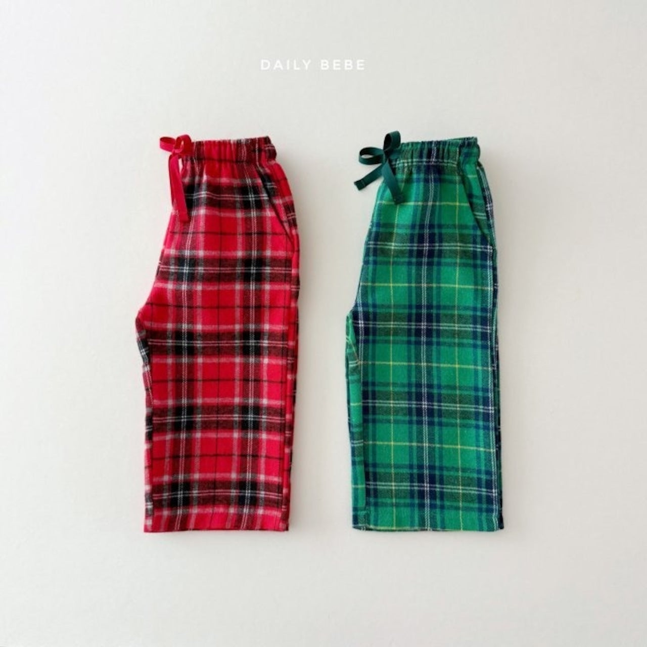 Dailybebe merry check pants (75-140cm)