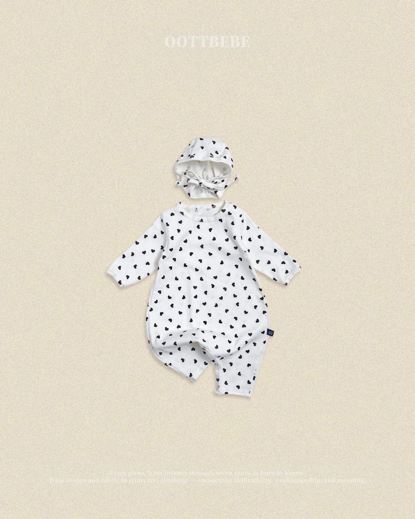 oottbebe petit heart suits SET (0-12m)