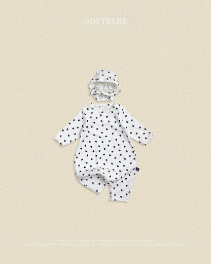 oottbebe petit heart suits SET (0-12m)