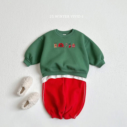 Vivid 撞色線縮口褲 (75-135cm)