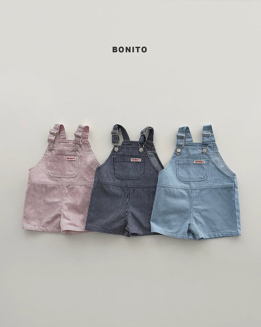 Bonito stripe overall pants (~80-140cm)