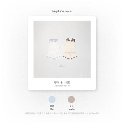 Bebenine Collar Sleeveless Set (65-110cm)